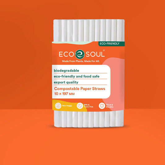 Disposable White Paper Straw | "10 mm"