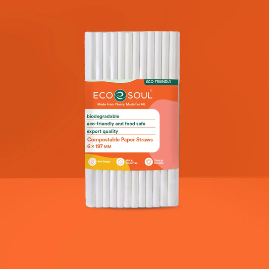 Disposable White Paper Straw | "6 mm"
