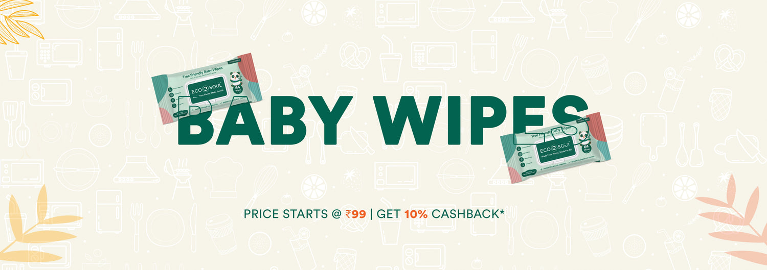 100% Natural Tree Free Baby Wipes for Soft Skin