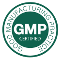 GMP certification logo – ensuring EcoSoul products meet manufacturing standards