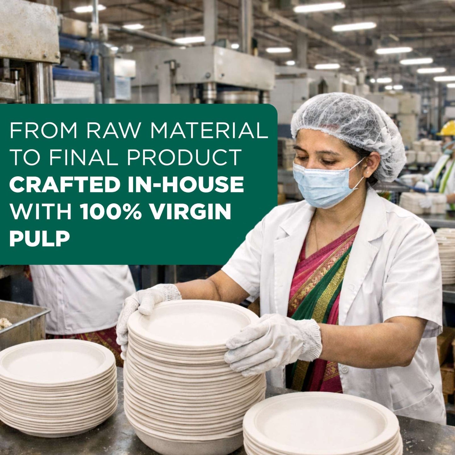 6 Inch Round Disposable Bagasse Plates