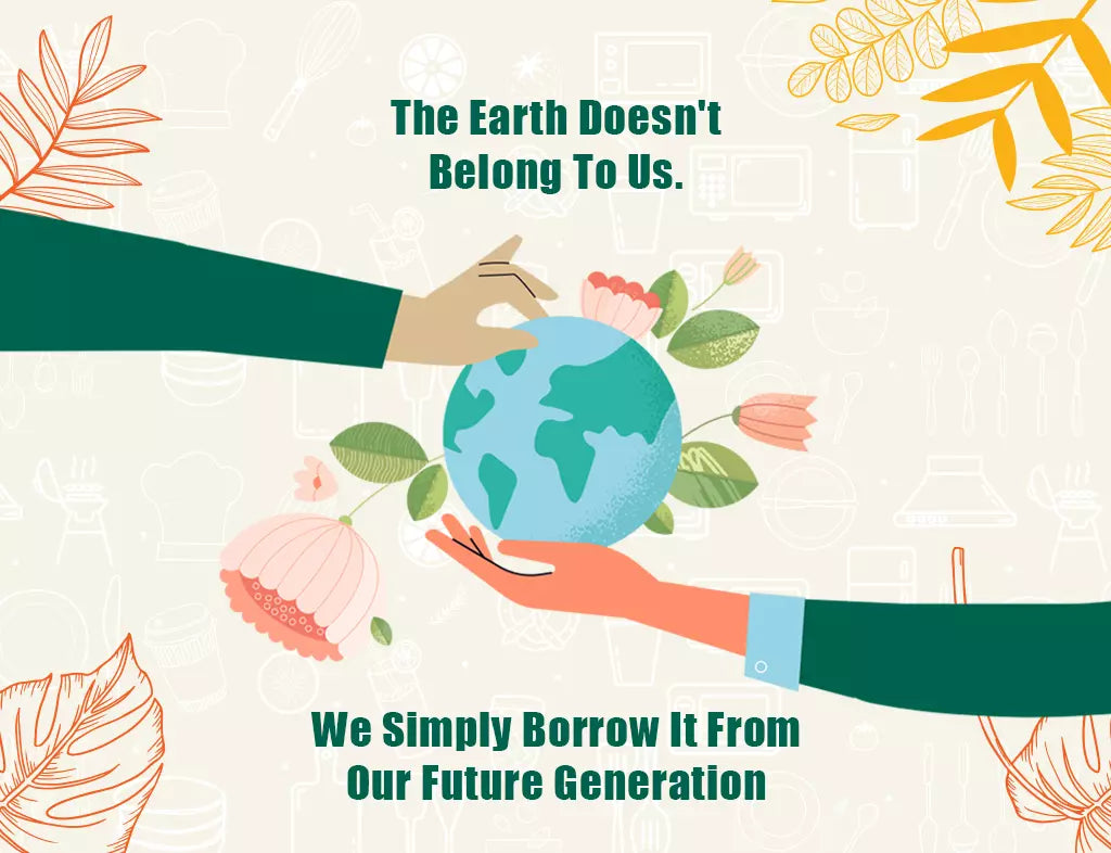 EcoSoul mobile “Our Story” visual – eco journey and conscious brand mission
