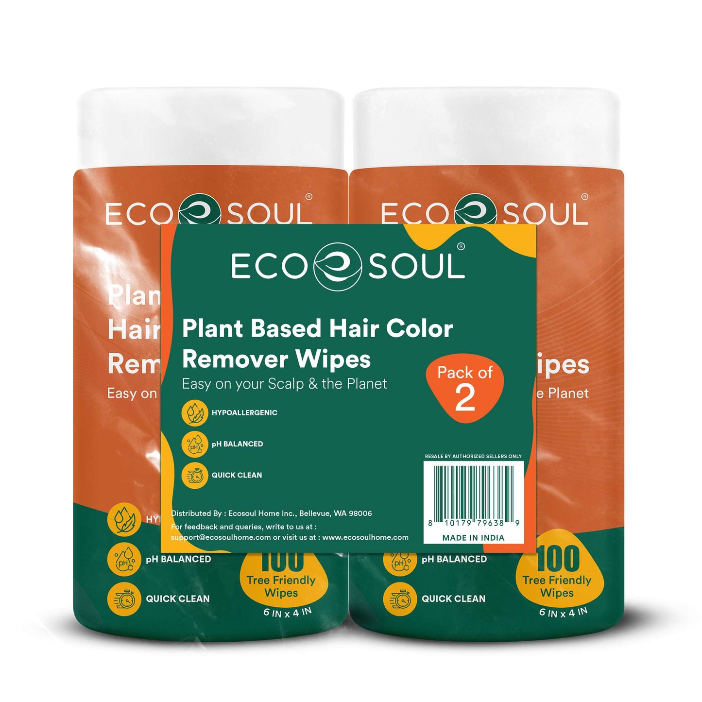 Hair Colour Remover from Skin Wipe | Pack of 1