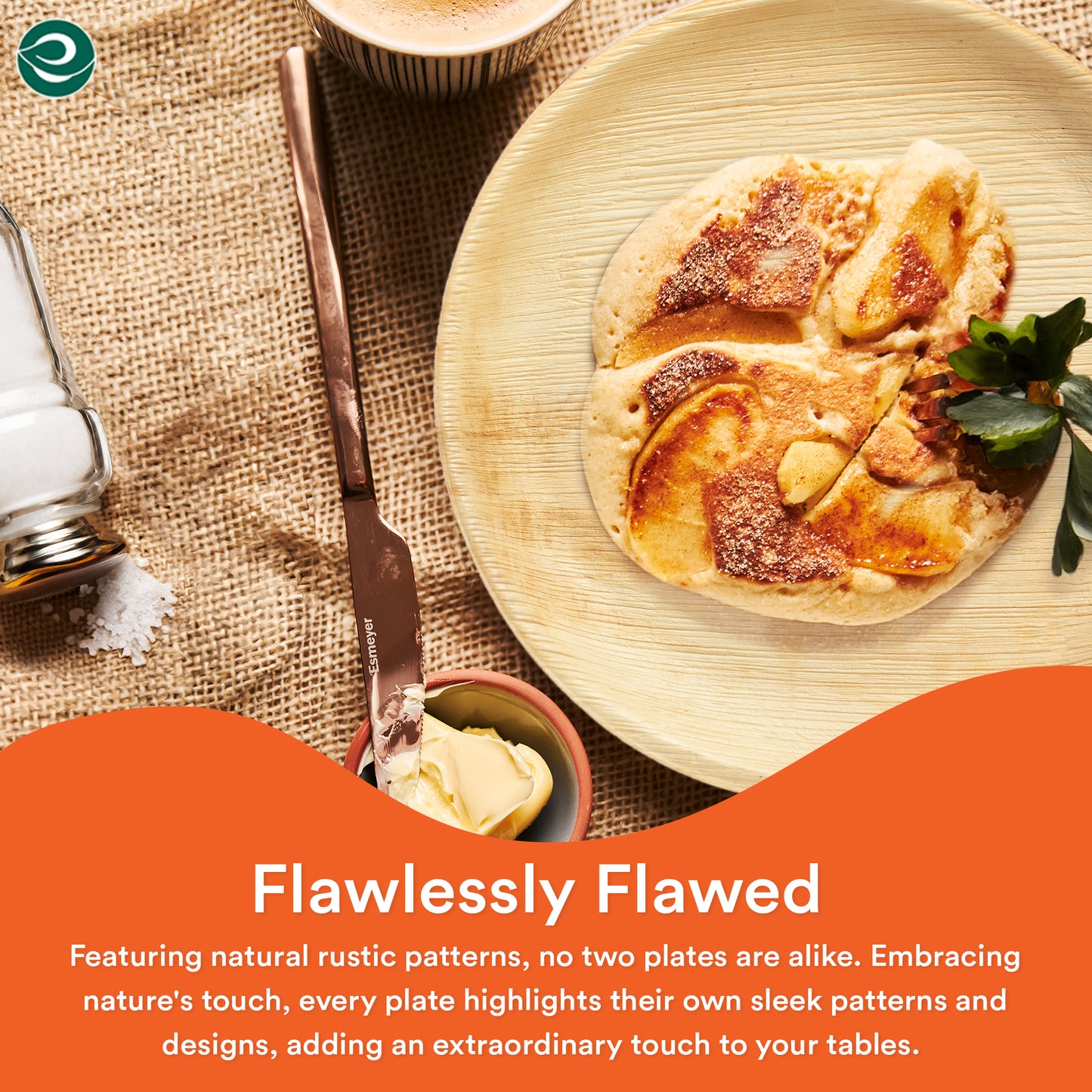 Eco-friendly disposable plates made from palm leaf