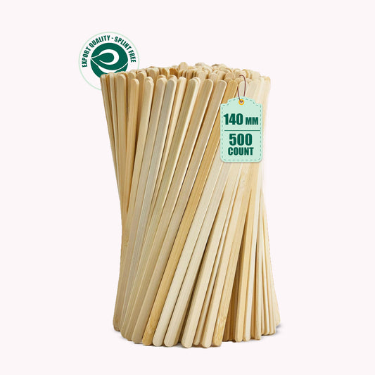 Disposable Birchwood Tea & Beverage Stirrer - 140mm, 500 Pack