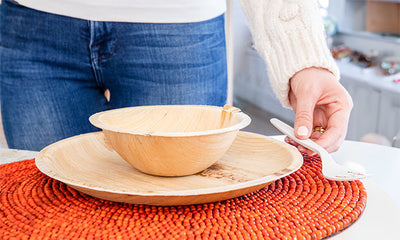 Comparing Areca Palm Leaf Plates vs. Traditional Disposable Plates