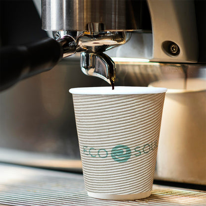 350 ml Biodegradable Ripple Cups with Lid