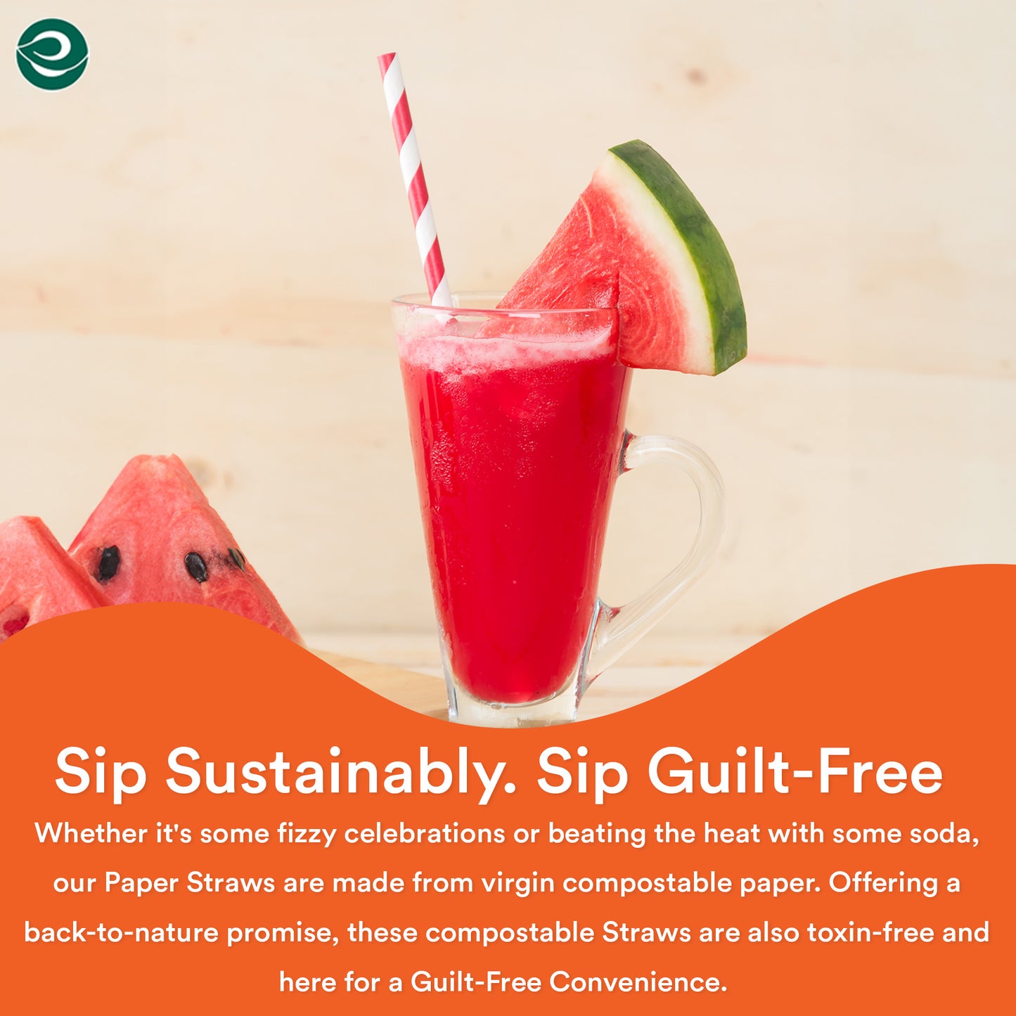 Multi-Color Paper Disposable Straws