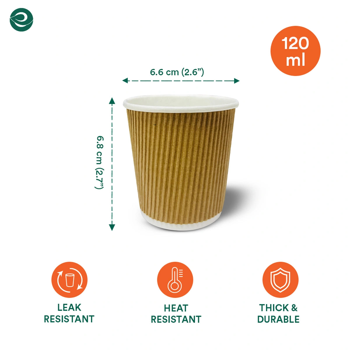 120ml Disposable Ripple Cups