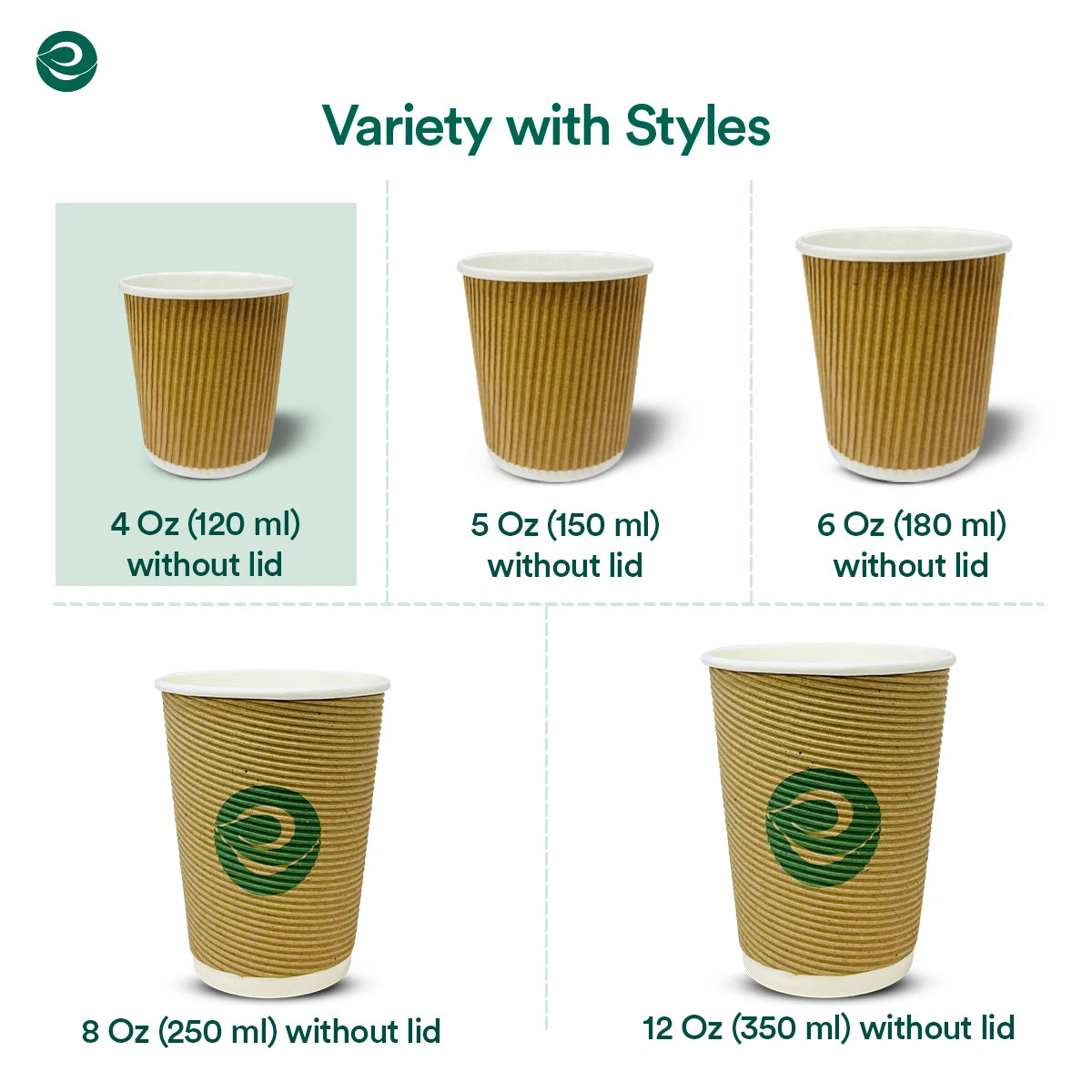 120ml Disposable Ripple Cups