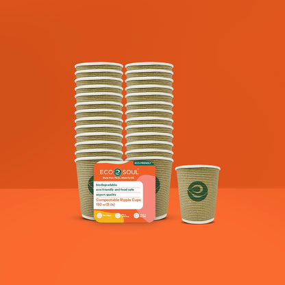 150ml Disposable Ripple Cups