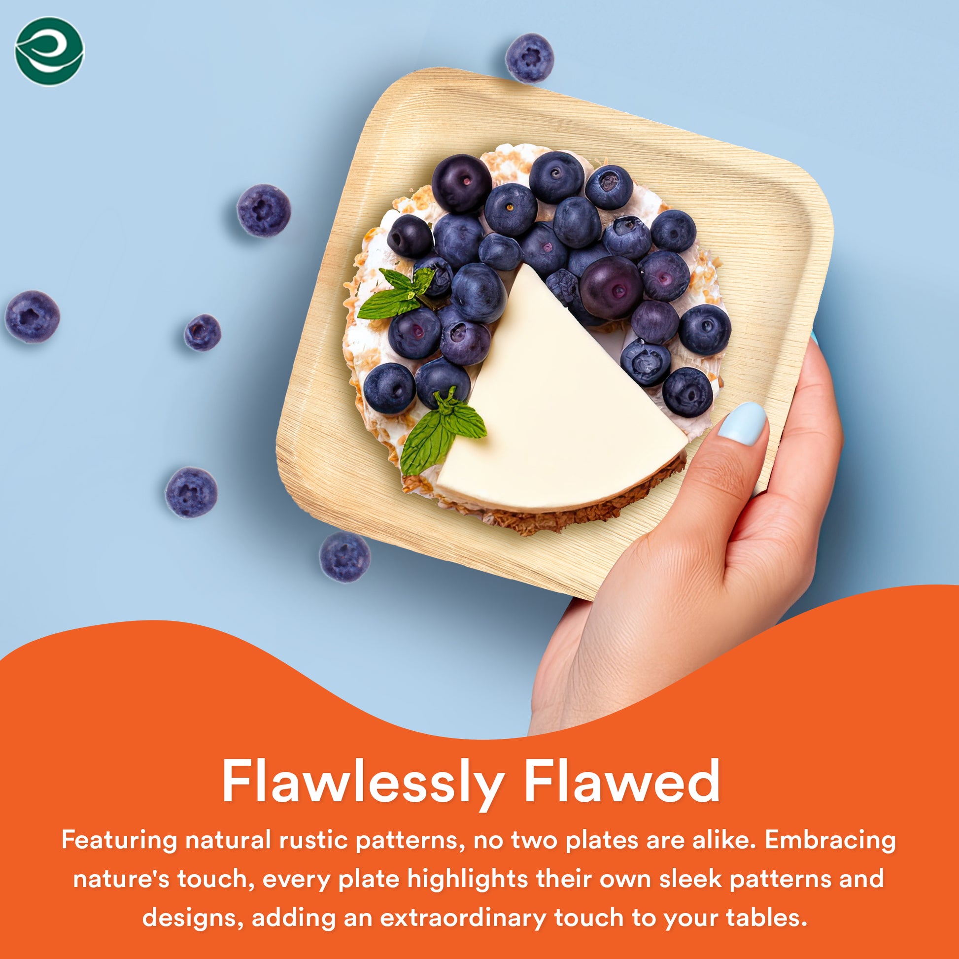 Buy Inch Square Areca Palm Leaf Plates| EcoSoul – ECOSOUL HOME INDIA