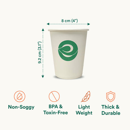 250 ml Biodegradable Paper Cups