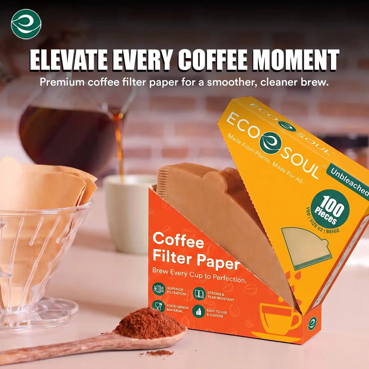 Coffee Filter Paper Pack of 100