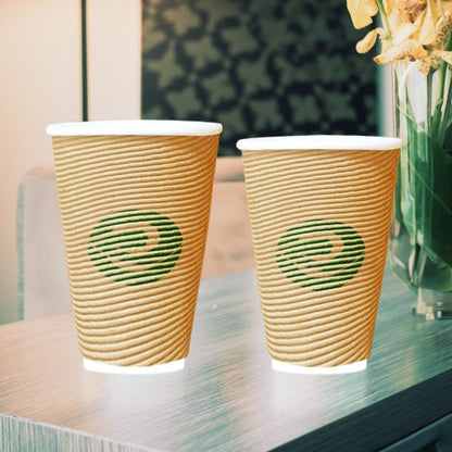 350ml Round Disposable Ripple Cup