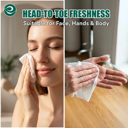 ECO SOUL Bamboo Multi Use Wipes, 25 Pulls Each, Pack of 1, 100% Natural & Eco-Friendly