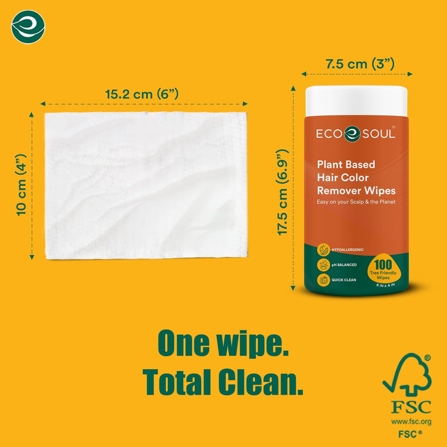 Hair Colour Remover from Skin Wipe | Pack of 1