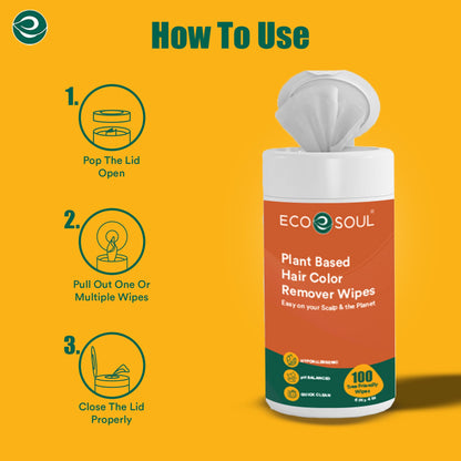 Hair Colour Remover from Skin Wipe | Pack of 1