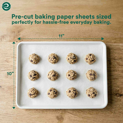 Eco-Friendly Baking Paper Sheets- 11inch x 11 inch | Pack of 1