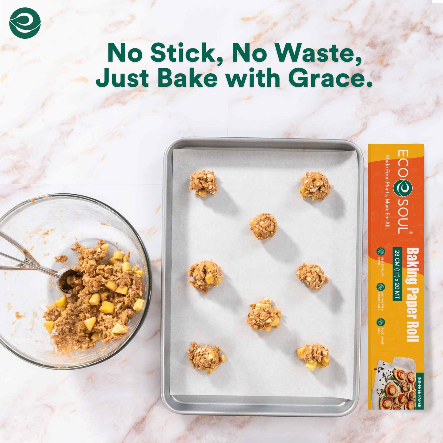 Eco-Friendly Baking Paper Roll- 11inch x 20 m | Pack of 1