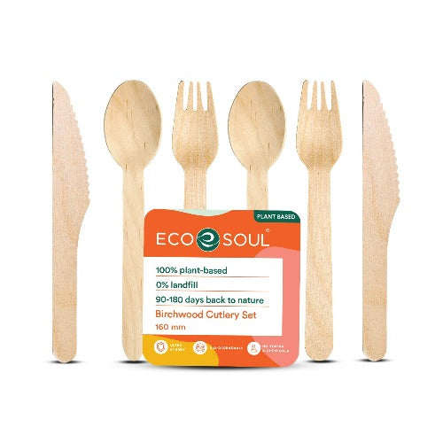 Birchwood Disposable Wooden Cutlery