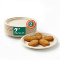 9 Inch Round Disposable Bagasse Plates