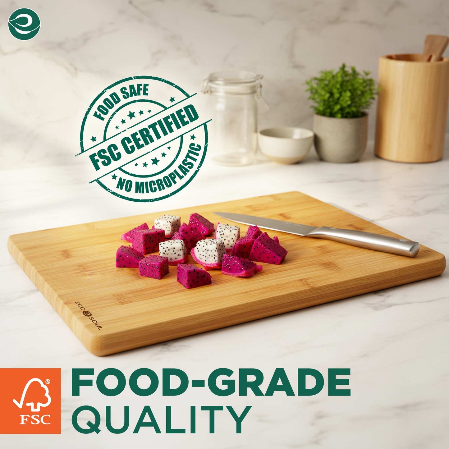 Bamboo Cutting Board | Large | 13"  * 9"