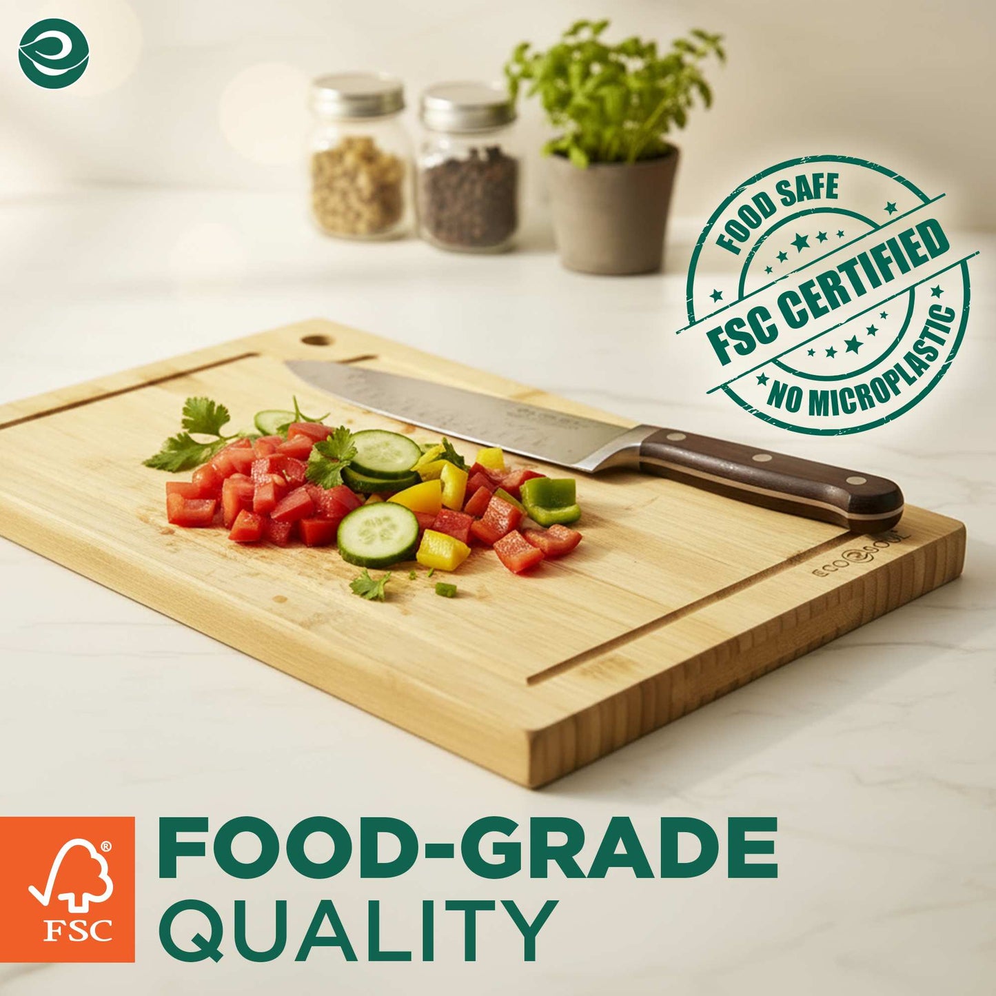 Bamboo Cutting Board | Extra Large | 15" * 10"