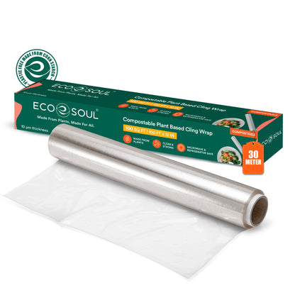 Compostable Cling Wrap 30 cm x 30 mtr Pack of 1
