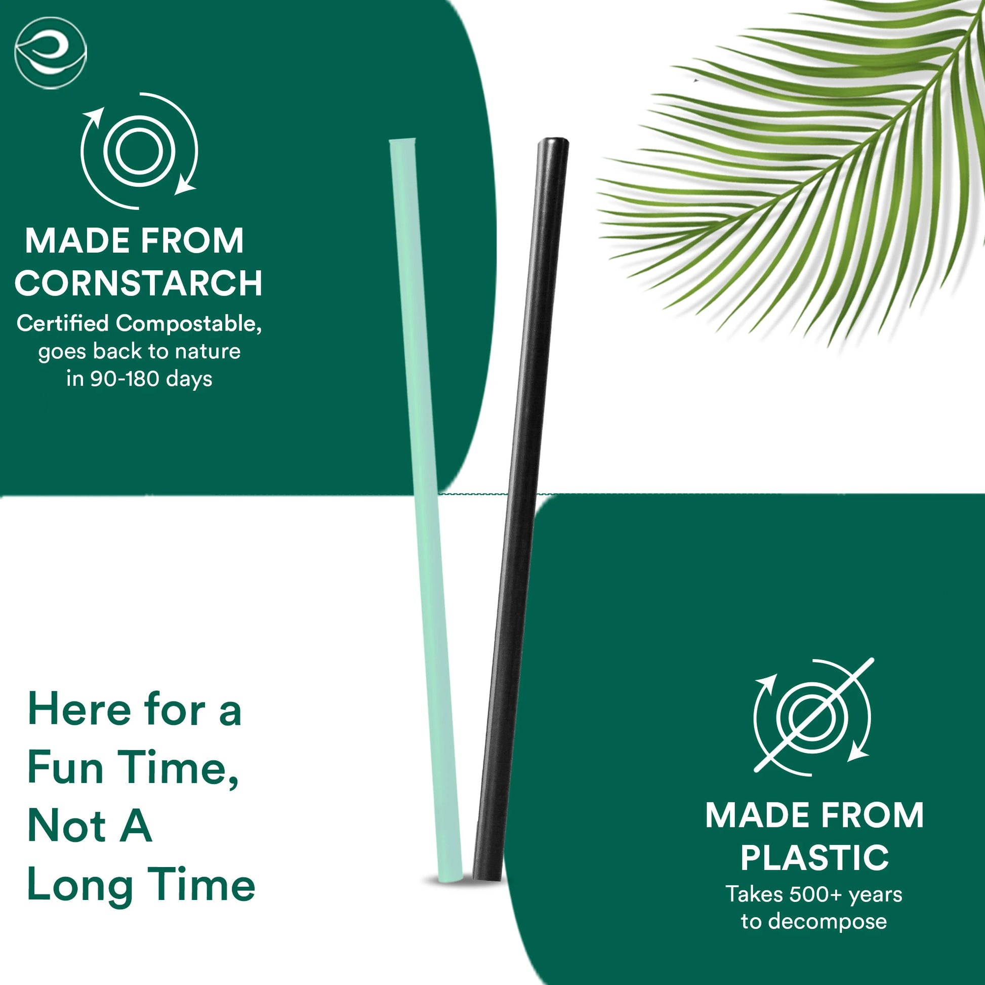 Eco-friendly straws made from cornstarch