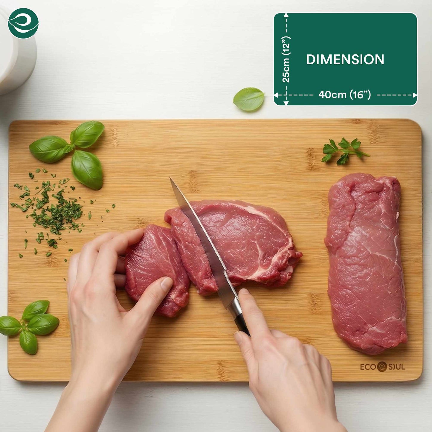 Bamboo Cutting Board | Large | 13"  * 9"