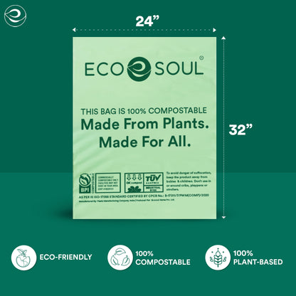 Compostable Garbage Bags | Large | 24" x 32"