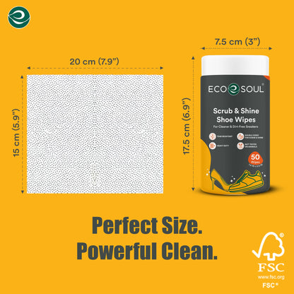 Scrub & Shine Shoe Cleaning Wipes for All Shoes | Pack of 1