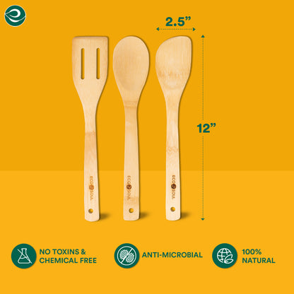 Bamboo Cooking Utensils set of 3