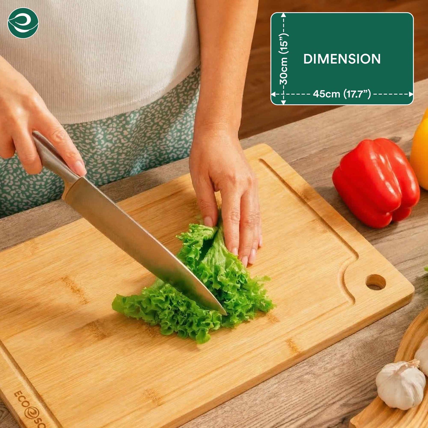 Bamboo Cutting Board | Extra Large | 15" * 10"