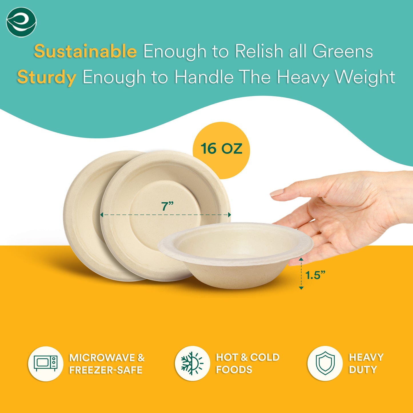 500 ml Round Eco-friendly Disposable Bowl