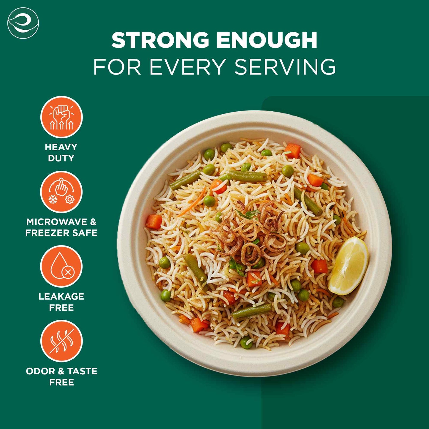 9 Inch Round Disposable Bagasse Plates