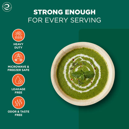 210ml Round Areca Palm Leaf Disposable Bowls