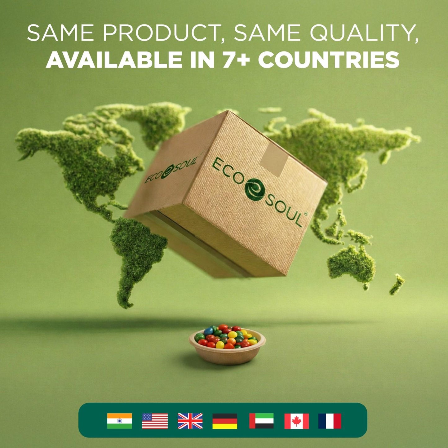 Compostable Bagasse Bowls- Round 6 oz/ 180 ml, Natural