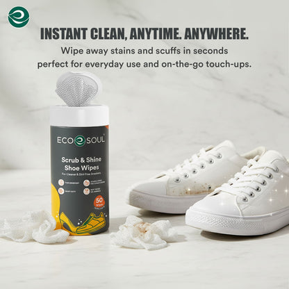 Scrub & Shine Shoe Cleaning Wipes for All Shoes | Pack of 1