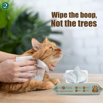 Unscented Pet Wipes with Aloevera & Glycerin | Pack of 2