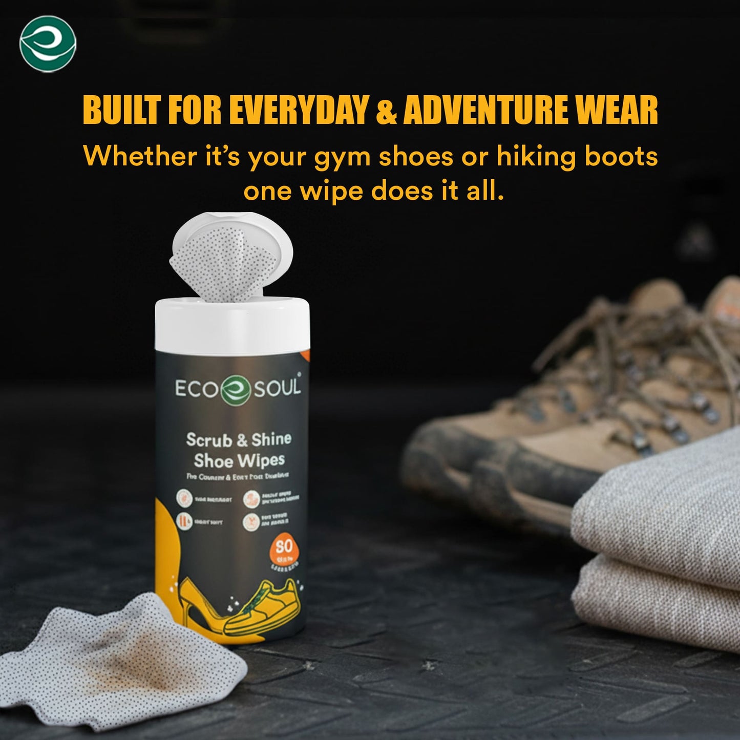 Scrub & Shine Shoe Cleaning Wipes for All Shoes | Pack of 1