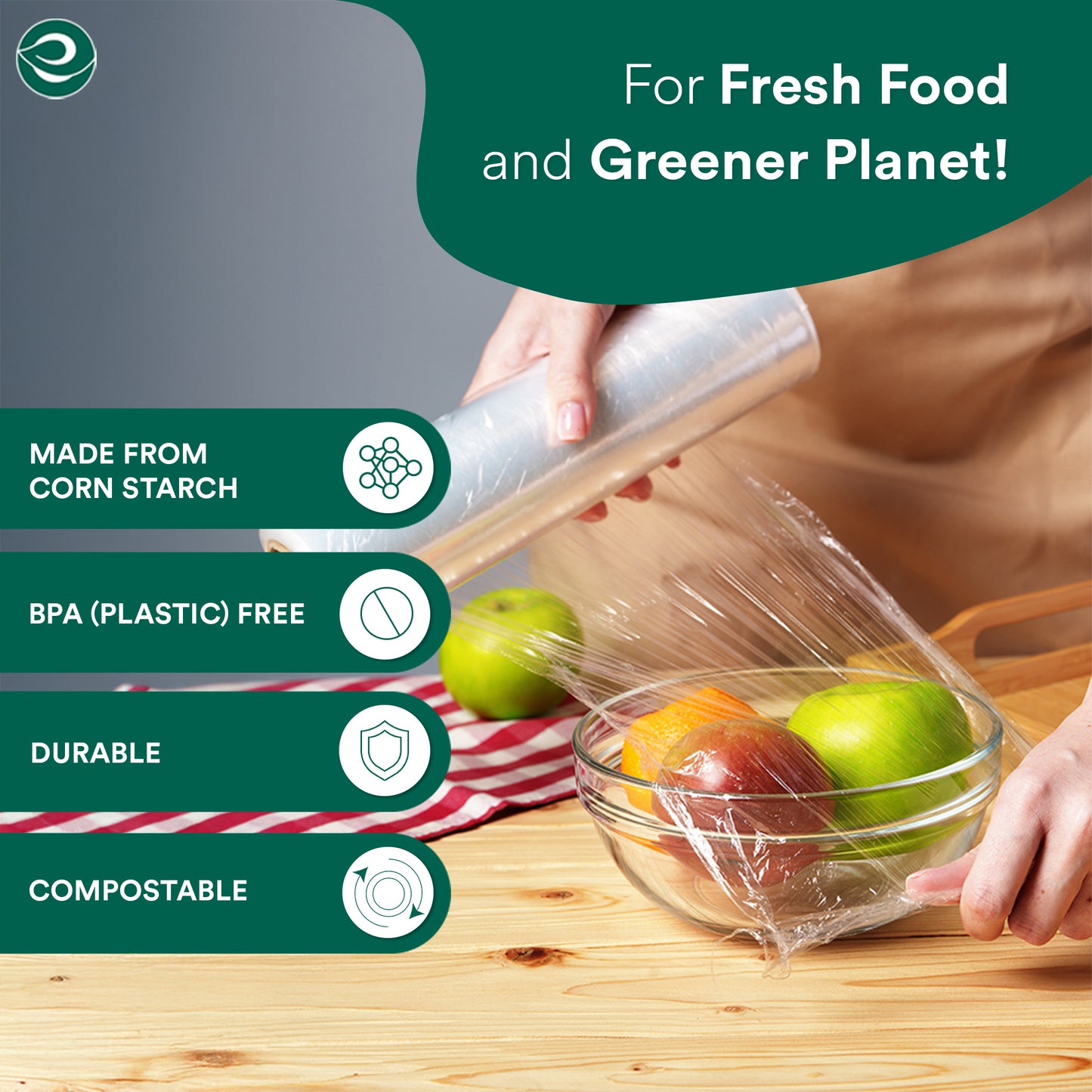 Compostable Cling Wrap 30 cm x 30 mtr Pack of 1