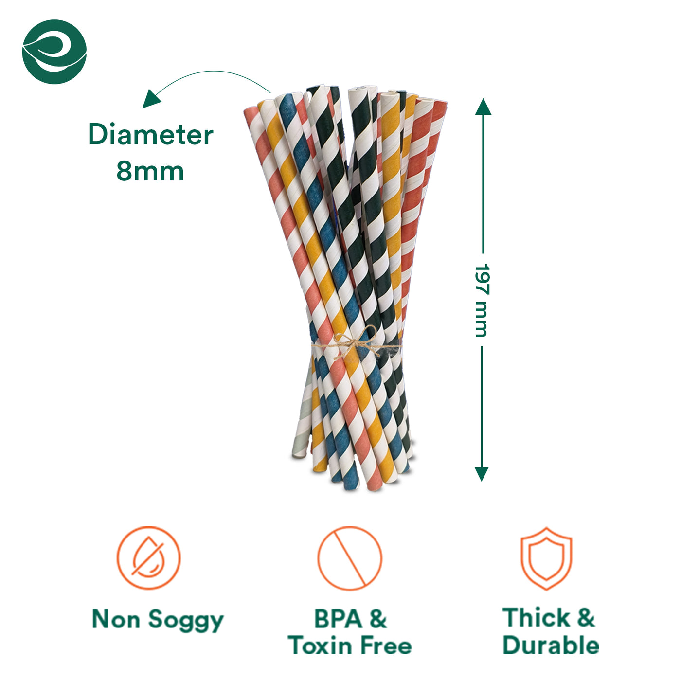 Multi-Color Paper Straws