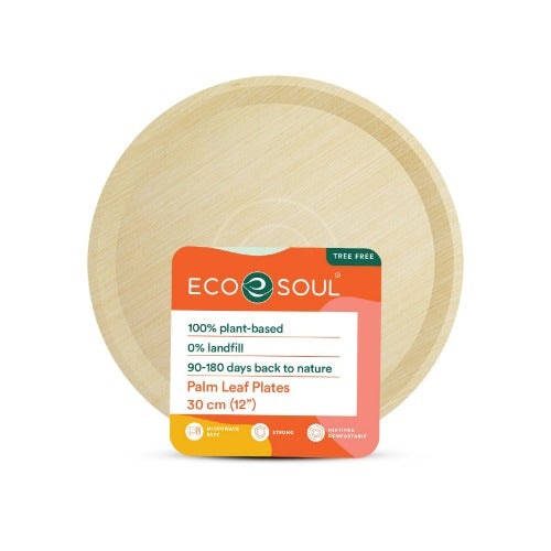 Palm Leaf Plates | 12” Round – ECOSOUL HOME INDIA