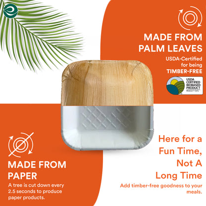 Palm leaf disposable bowls better than paper bowl. 