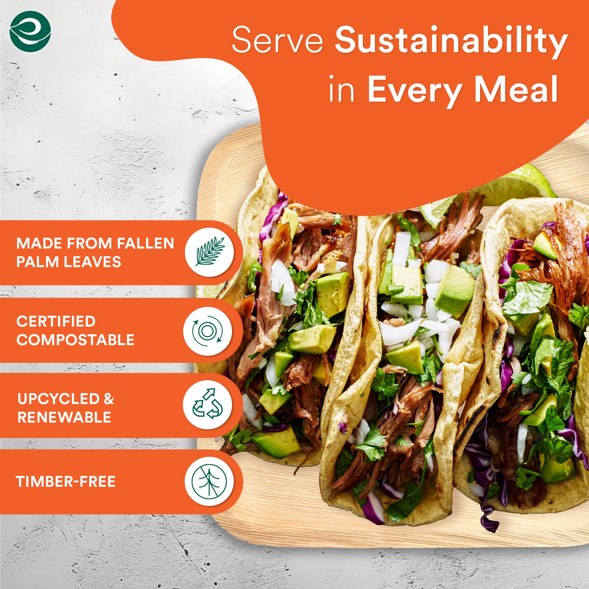 Certified compostable eco-friendly plates for every meal