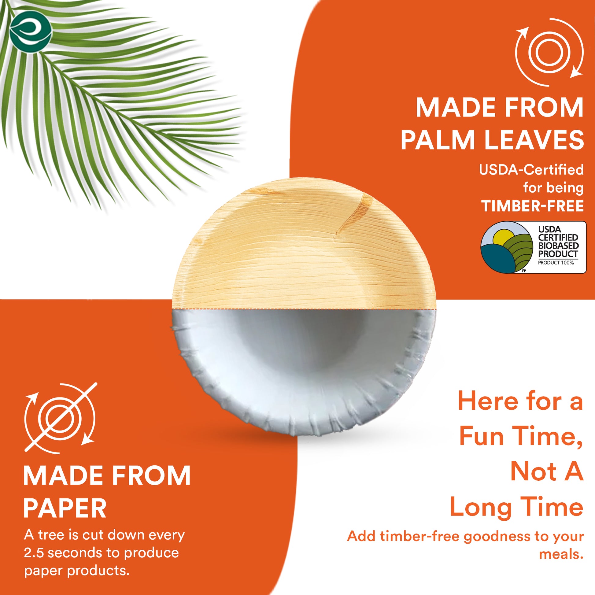 Eco-friendly palm leaf disposable plates – a superior alternative to plastic plates