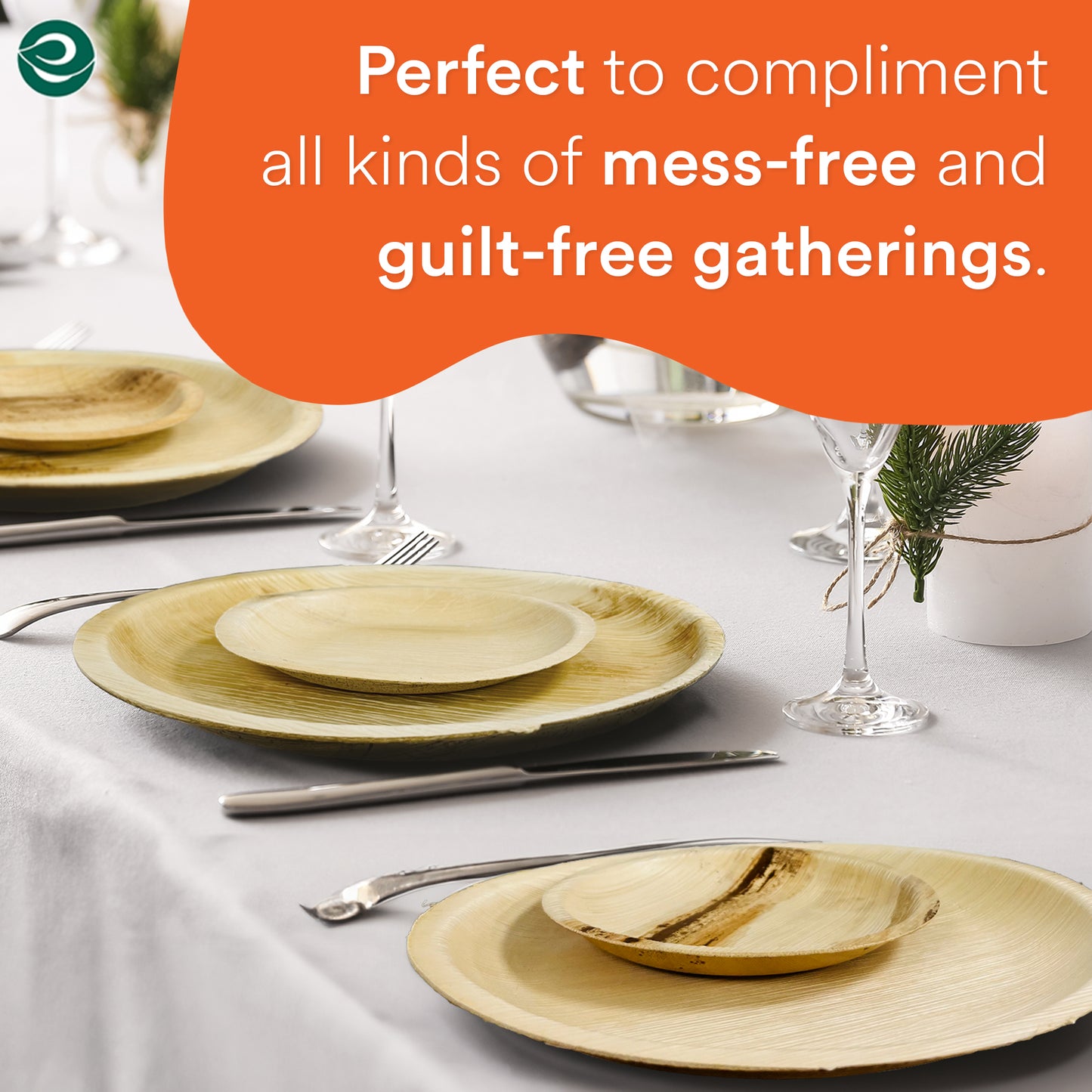 Eco-friendly palm leaf plates best for any gatherings.