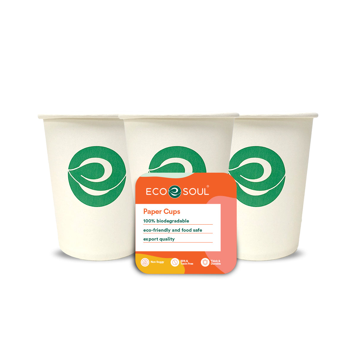 250 ml Biodegradable Paper Cup Without Lid